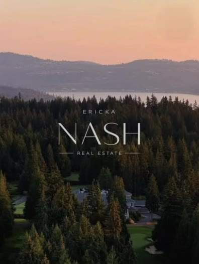 Aerial view over the Sahalee golf course toward Lake Sammamish